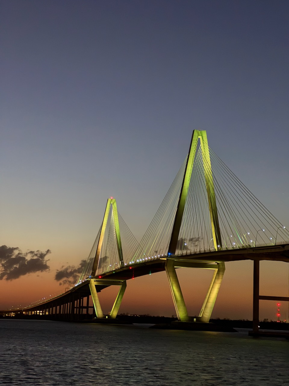 Arthur Ravenel Jr. Bridge at Night