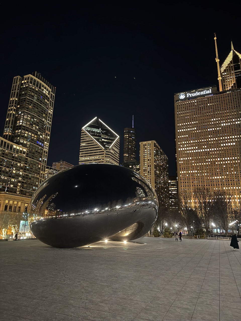 Cloud Gate during the night