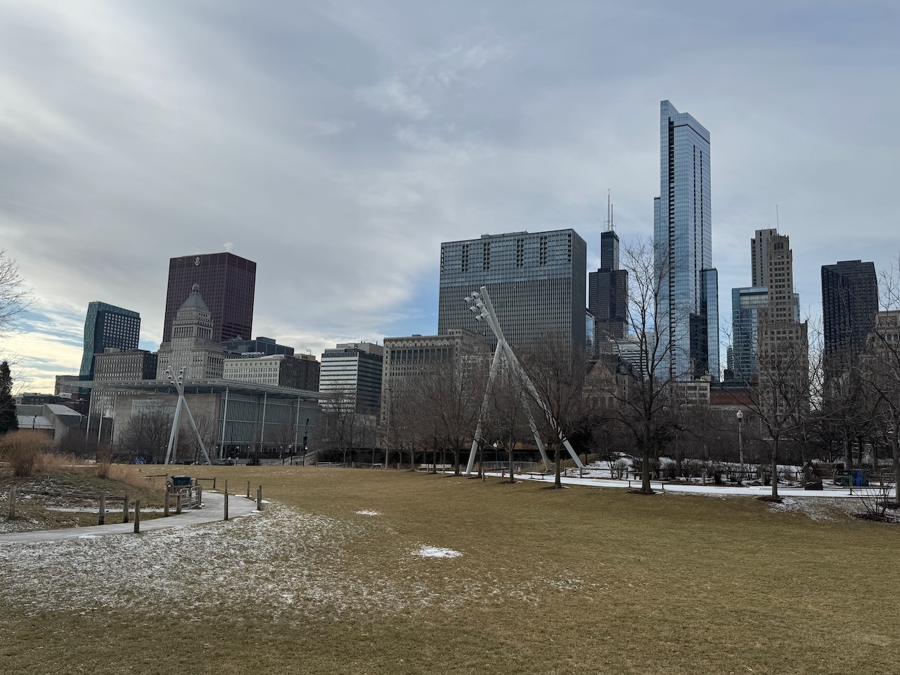 Millenium Park during winter