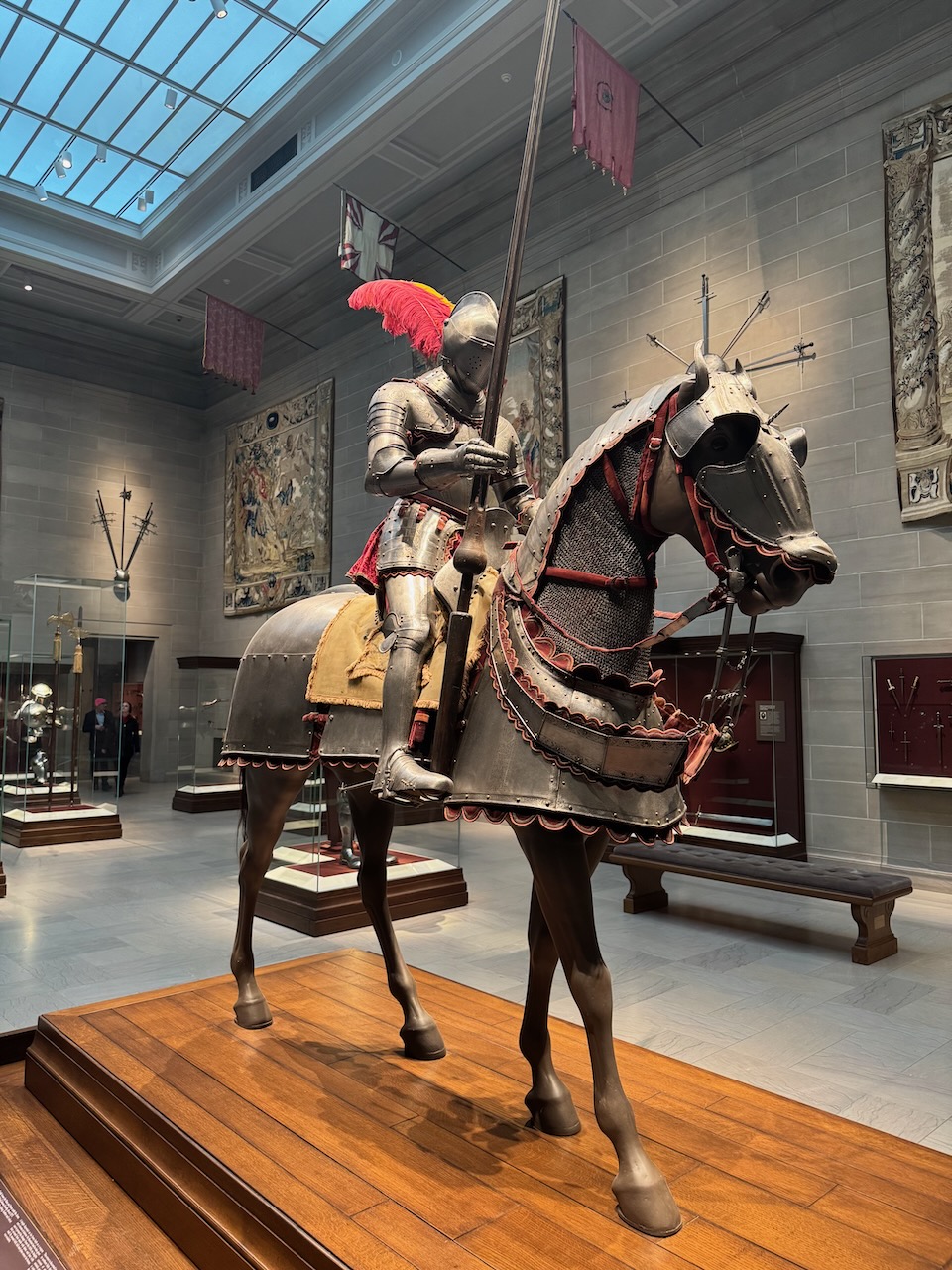 Medieval European knight and horse armor