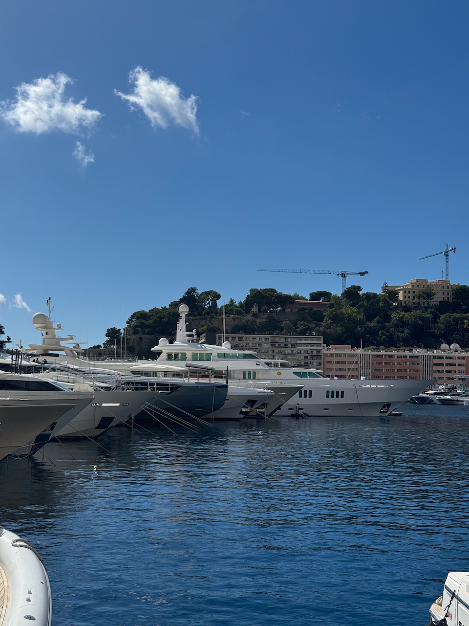 A few yachts